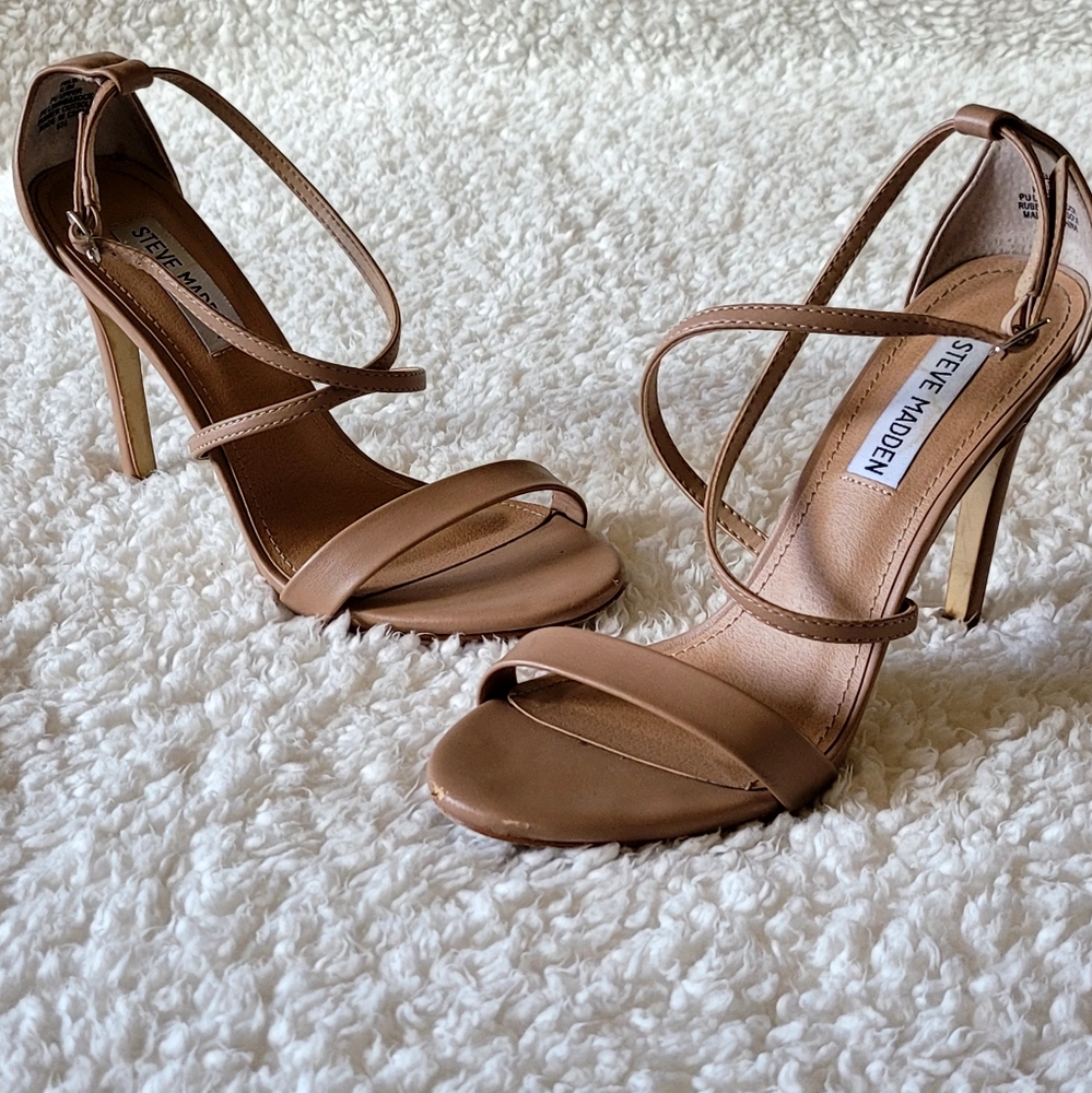 Steve Madden Women's Natural Feliz Dress Sandal